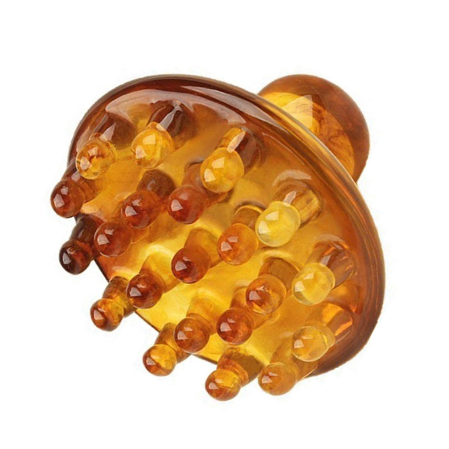 Manual Head Massage Comb Brush, Round Smooth Guasha Tool for Scalp & Travel Use V1263-JX-5854