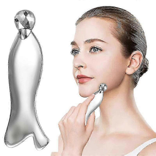 Portable 3D Alloy Fish-Shaped Roller Guasha Tool, Body Massage Device - M V1263-JX-5855