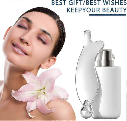 Portable 3D Alloy Fish-Shaped Roller Guasha Tool, Body Massage Device - M V1263-JX-5855