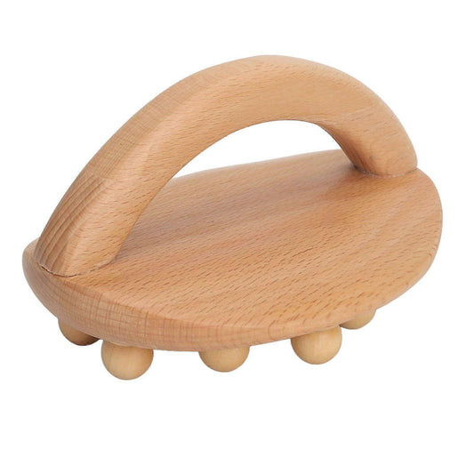 Wooden Body Massage Brush with Beads, Muscle Relaxation Meridian Guasha Tool V1263-JX-5856