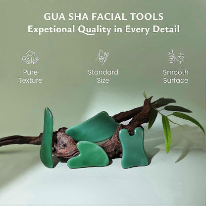 New Guasha Massage Set, 4pcs Gua Sha Facial Scraping Tools for SPA Use V1263-JX-5861