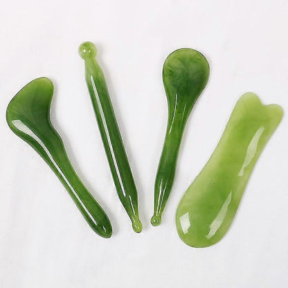 7pcs Natural Stone Guasha Scraping Tool Set, Traditional Anti-Aging Gua Sha Boards V1263-JX-5862