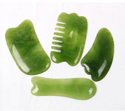 7pcs Natural Stone Guasha Scraping Tool Set, Traditional Anti-Aging Gua Sha Boards V1263-JX-5862