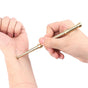 Brass Face & Eye Reflexology Massage Pen, Ear Acupoint Guasha Detecting Stick (1pc) V1263-JX-5864
