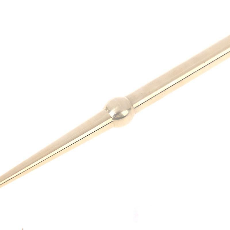 Brass Face & Eye Reflexology Massage Pen, Ear Acupoint Guasha Detecting Stick (1pc) V1263-JX-5864
