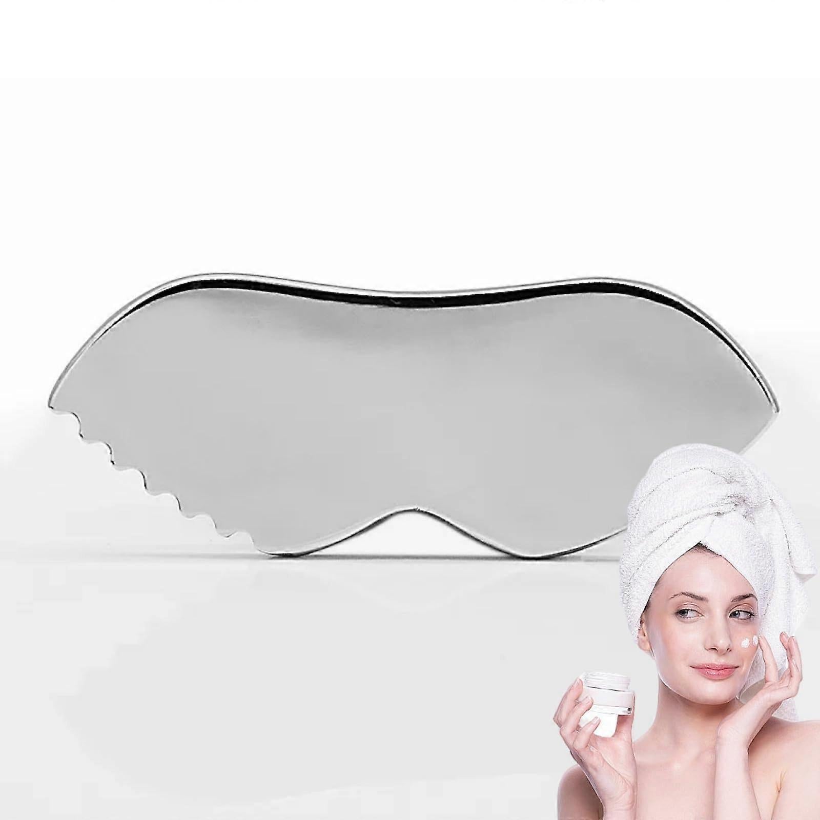 Upgraded Stainless Steel Face Guasha Tool, Metal Skin Tightening Massage Scraper V1263-JX-5869
