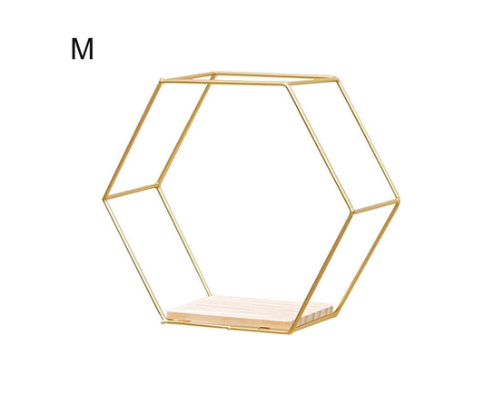Hexagonal Shelf for Home-Golden M V1263-JX-587