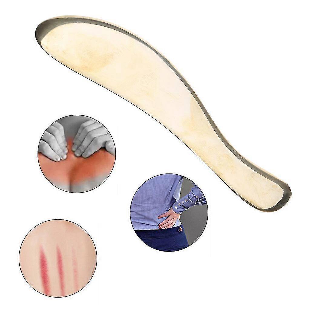 Copper Gua Sha Board Massage Tool, Body & Face Scraping Device, 188mm V1263-JX-5874