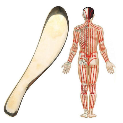 Copper Gua Sha Board Massage Tool, Body & Face Scraping Device, 188mm V1263-JX-5874