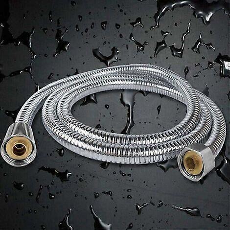 Long Stainless Steel Shower Hose, Chrome Finish, Durable Shower Pipe V1263-JX-5877