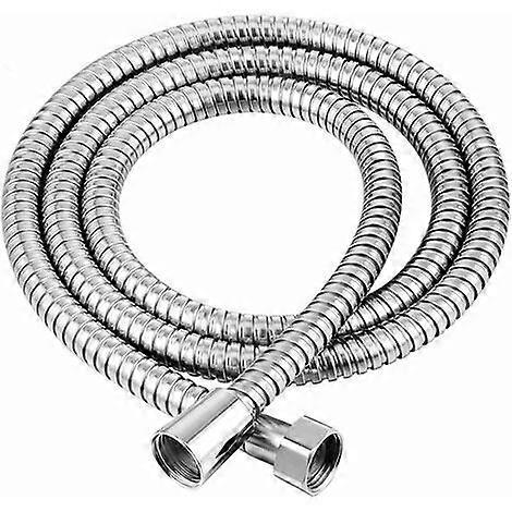 Long Stainless Steel Shower Hose, Chrome Finish, Durable Shower Pipe V1263-JX-5877