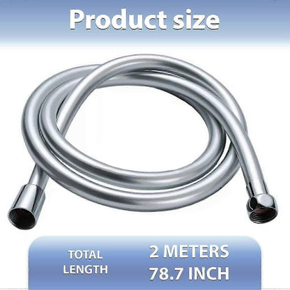 Universal 2m PVC Shower Hose, 200cm Flexible Shower Pipe V1263-JX-5878