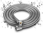 150cm Stainless Steel Look Shower Hose, Durable Bathroom Shower Pipe V1263-JX-5880