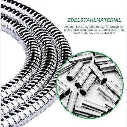 150cm Stainless Steel Look Shower Hose, Durable Bathroom Shower Pipe V1263-JX-5880