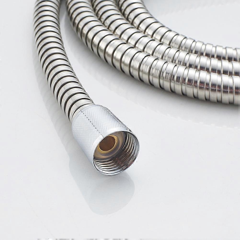 Stainless Steel Replacement Shower Hose, Double Buckle 200cm Shower Tube V1263-JX-5882