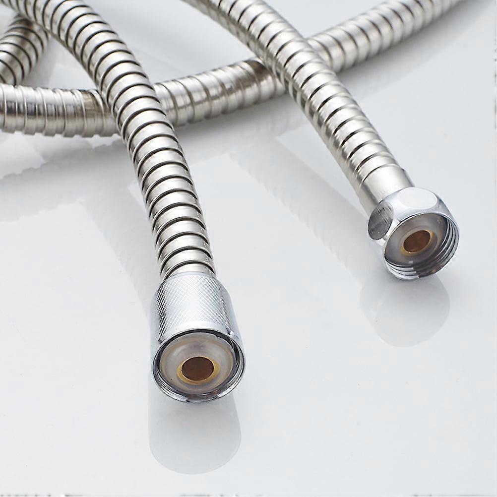 Stainless Steel Replacement Shower Hose, Double Buckle 200cm Shower Tube V1263-JX-5882