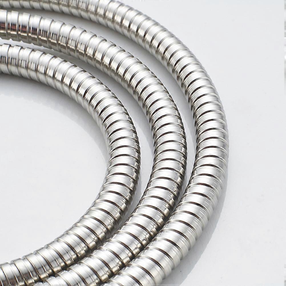 Stainless Steel Replacement Shower Hose, Double Buckle 200cm Shower Tube V1263-JX-5882