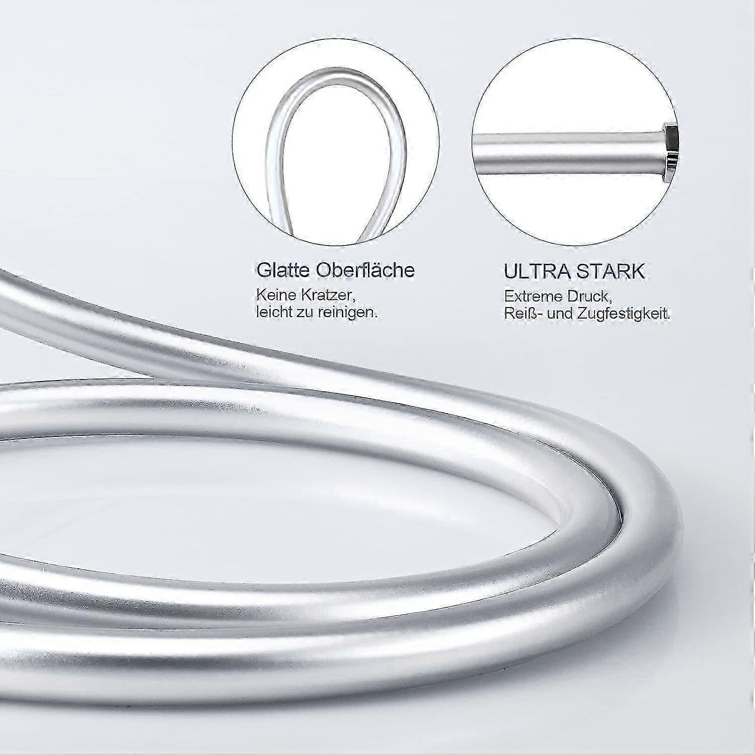 1.5m / 150cm PVC Smooth Shower Hose, Flexible Bathroom Shower Hose V1263-JX-5883