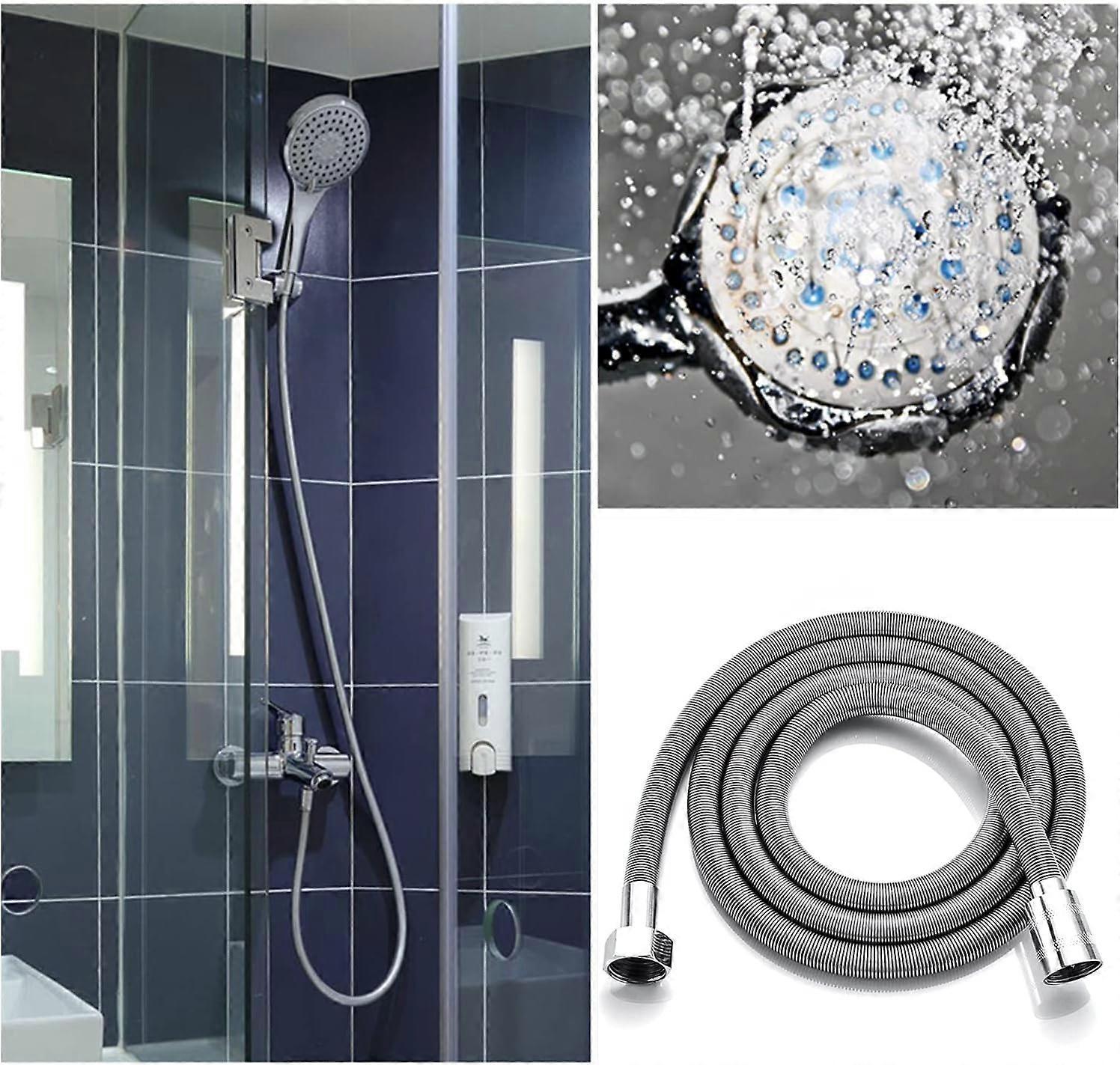 2m Stainless Steel Universal Shower Hose, Flexible Bathroom Replacement Hose V1263-JX-5886