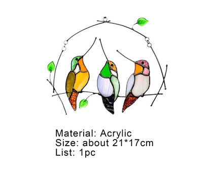 Pendant Multifunctional Attractive Acrylic Miniature Fake Bird Ornament for Home V1263-JX-589
