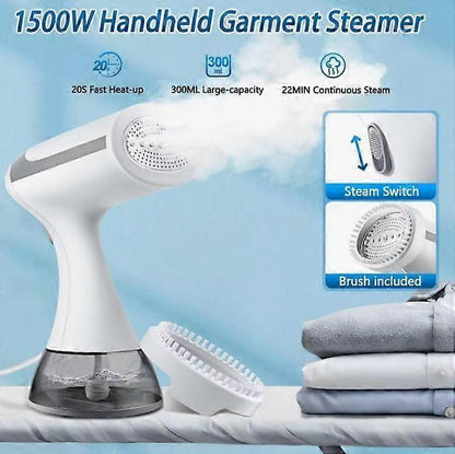 1500W Handheld Garment Steamer 300ml Detachable Tank Portable Clothes Steamer V1263-JX-5892