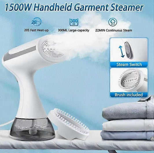 1500W Handheld Garment Steamer 300ml Detachable Tank Portable Clothes Steamer V1263-JX-5892