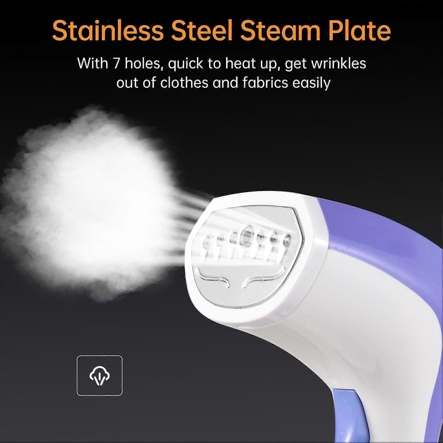 1100W Travel Handheld Garment Steamer 120ml Tank Quick Heating Clothes Steamer V1263-JX-5897