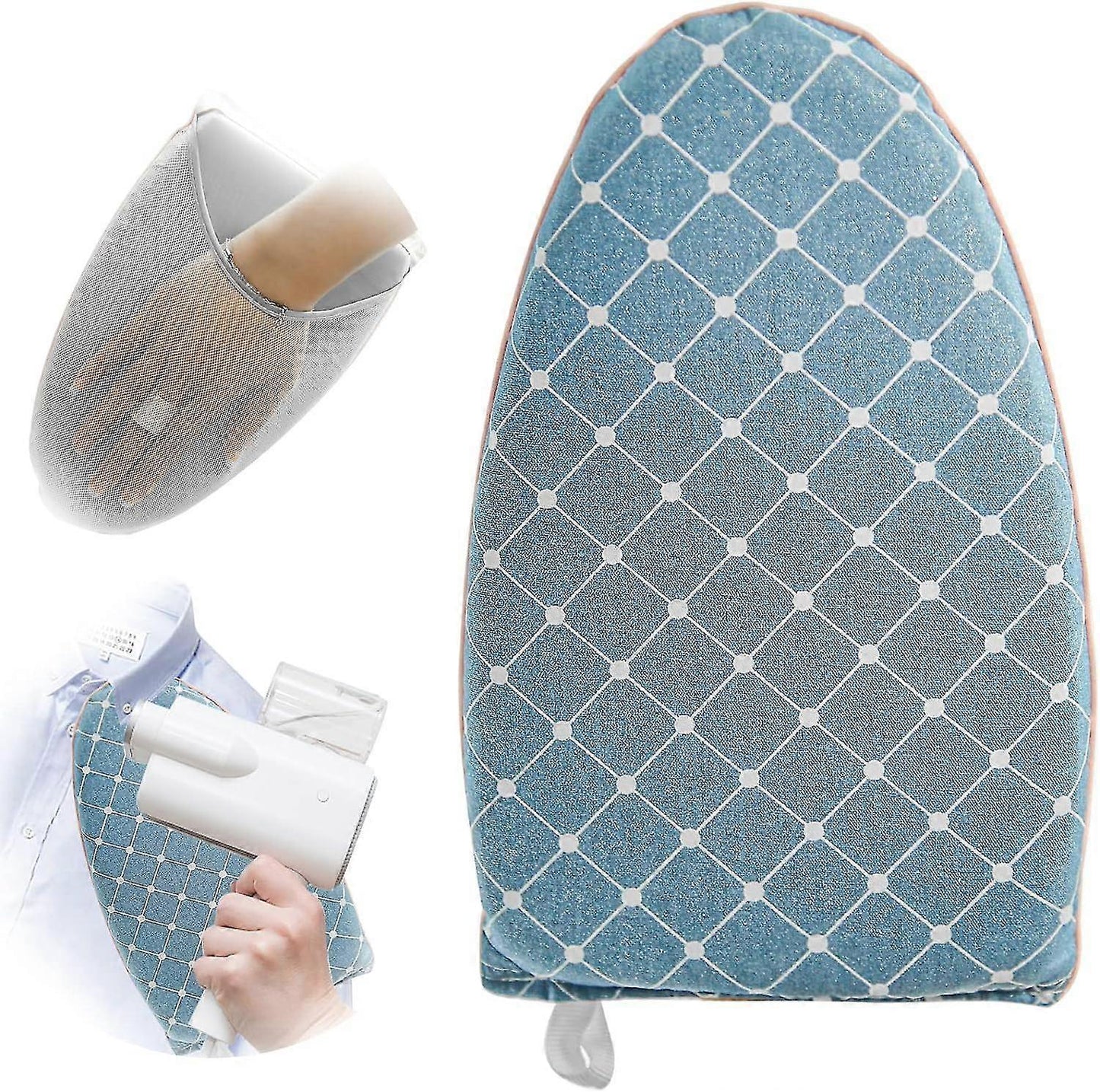 Handheld Ironing Glove Heat Resistant Steamer Mitt with Finger Loop for Ironing V1263-JX-5899