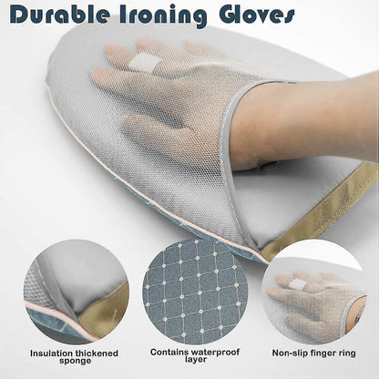 Handheld Ironing Glove Heat Resistant Steamer Mitt with Finger Loop for Ironing V1263-JX-5899