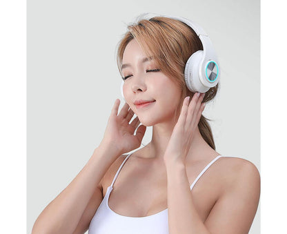 Bluetooth Over Ear Headphones - Foldable Stereo - Lightweight Wireless Headset with Mic V1263-JX-59