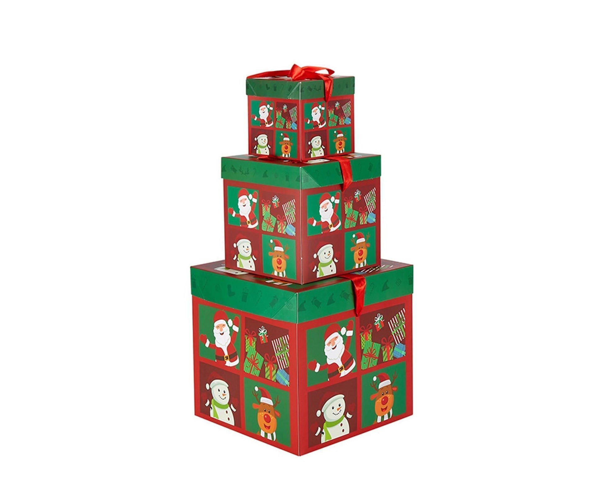 3Pcs Christmas Gift Box-Green V1263-JX-590