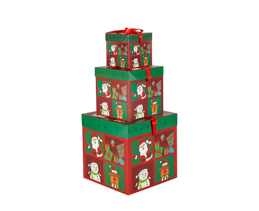 3Pcs Christmas Gift Box-Green V1263-JX-590