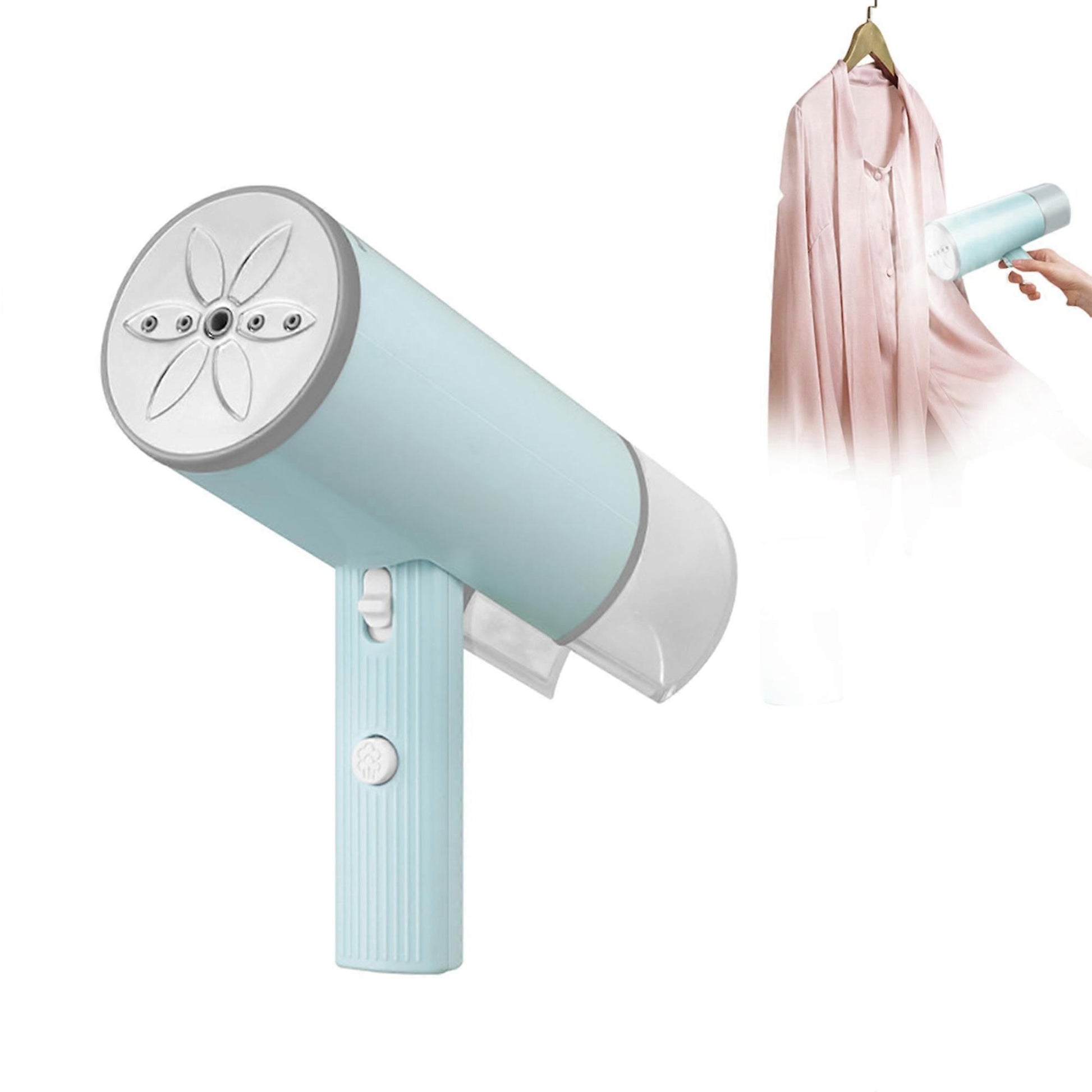 800W Foldable Handheld Travel Clothes Steamer 4.7oz Tank Quick Steam Green V1263-JX-5904