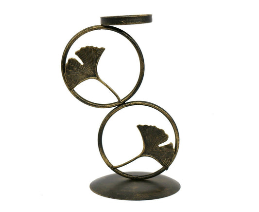 Nordic Retro Golden Candlestick Candle Holder Romantic Wedding Props Ornaments-Black L V1263-JX-591
