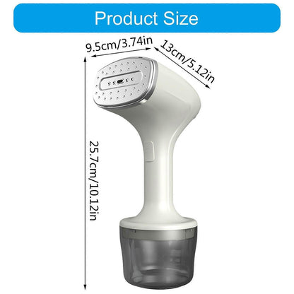 Stainless Steel Handheld Fabric Steamer Portable Travel Clothes Steamer White V1263-JX-5911