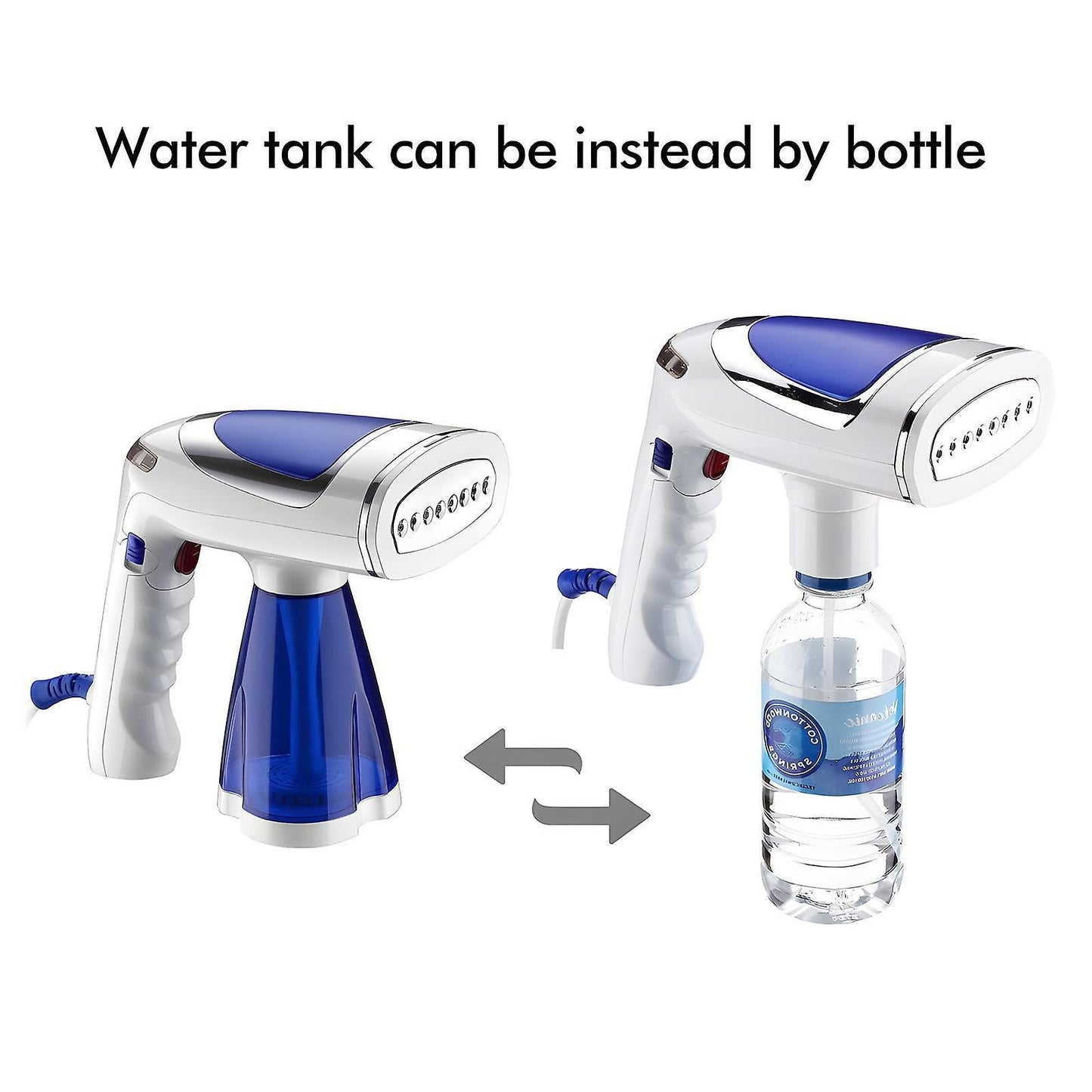 1600W Foldable Handheld Steamer for Clothes 40s Heat Up Wrinkle Remover with Brush V1263-JX-5916