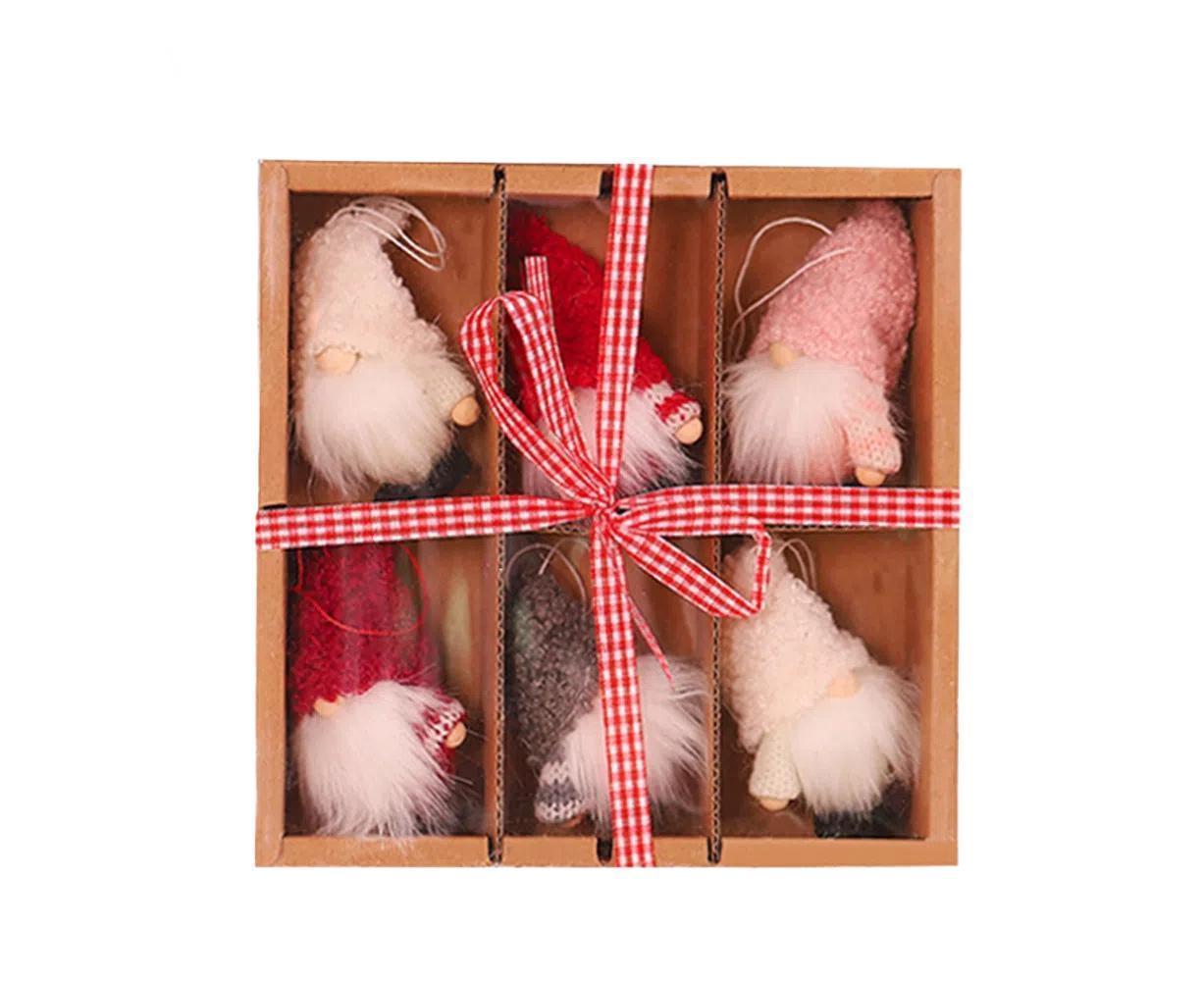 1 Set Christmas Decorations Doll Shopping Mall Window Decoration Gift Box Decor-A V1263-JX-593