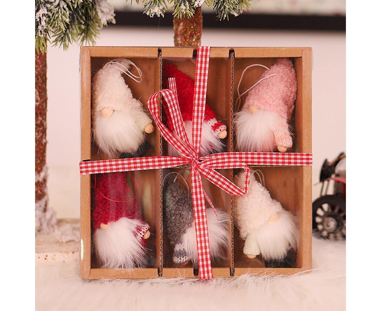 1 Set Christmas Decorations Doll Shopping Mall Window Decoration Gift Box Decor-A V1263-JX-593