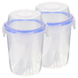 2pcs Double Layer Overnight Oats Containers Breakfast Salad Cups Leakproof V1263-JX-5937