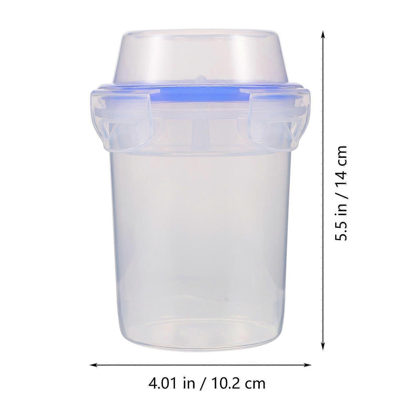 2pcs Double Layer Overnight Oats Containers Breakfast Salad Cups Leakproof V1263-JX-5937