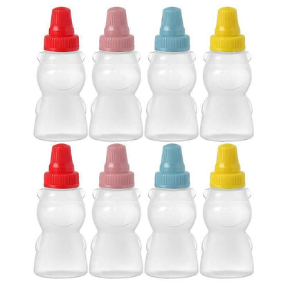 8pcs Plastic Condiment Bottles for Ketchup Honey Salad Dressing Sauce Jars V1263-JX-5938