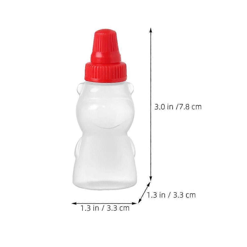 8pcs Plastic Condiment Bottles for Ketchup Honey Salad Dressing Sauce Jars V1263-JX-5938
