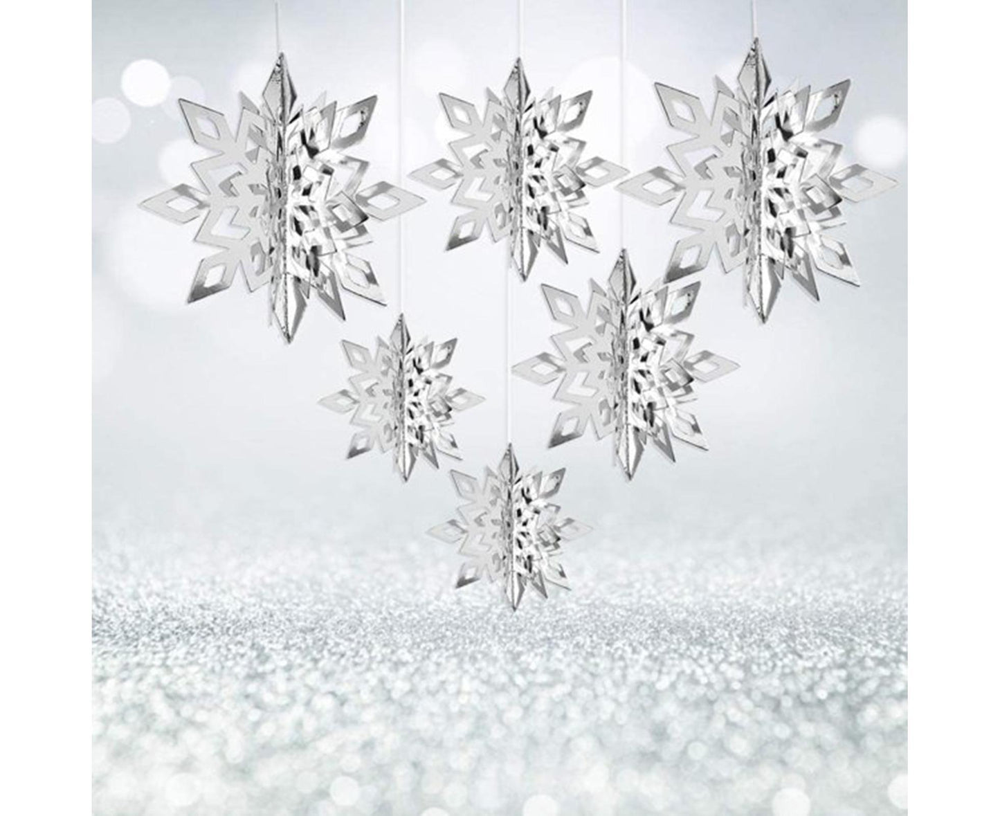 Snowflake Hanging Decor-Silver V1263-JX-594