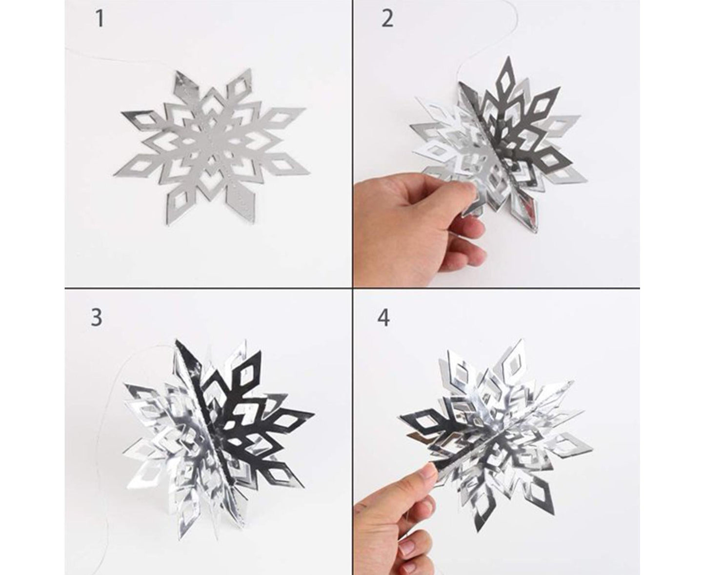 Snowflake Hanging Decor-Silver V1263-JX-594