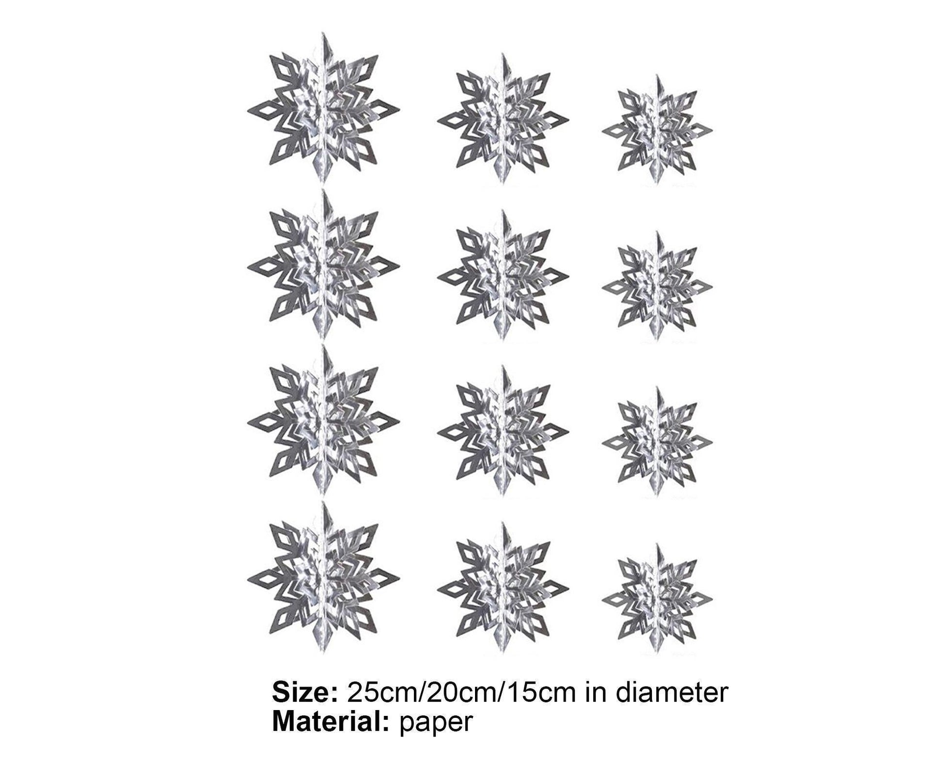Snowflake Hanging Decor-Silver V1263-JX-594