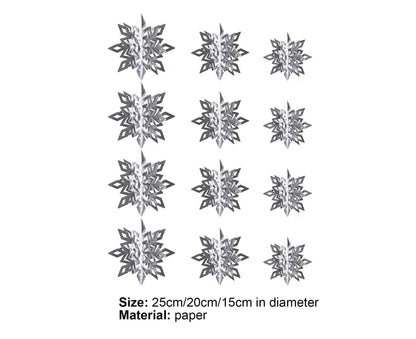 Snowflake Hanging Decor-Silver V1263-JX-594