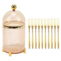 10pcs Stainless Steel Mini Forks Set with Storage Jar for Dessert & Salad V1263-JX-5943