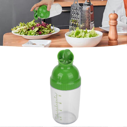 200ml Salad Dressing Shaker BPA Free Leakproof Jar with Lid Green V1263-JX-5946