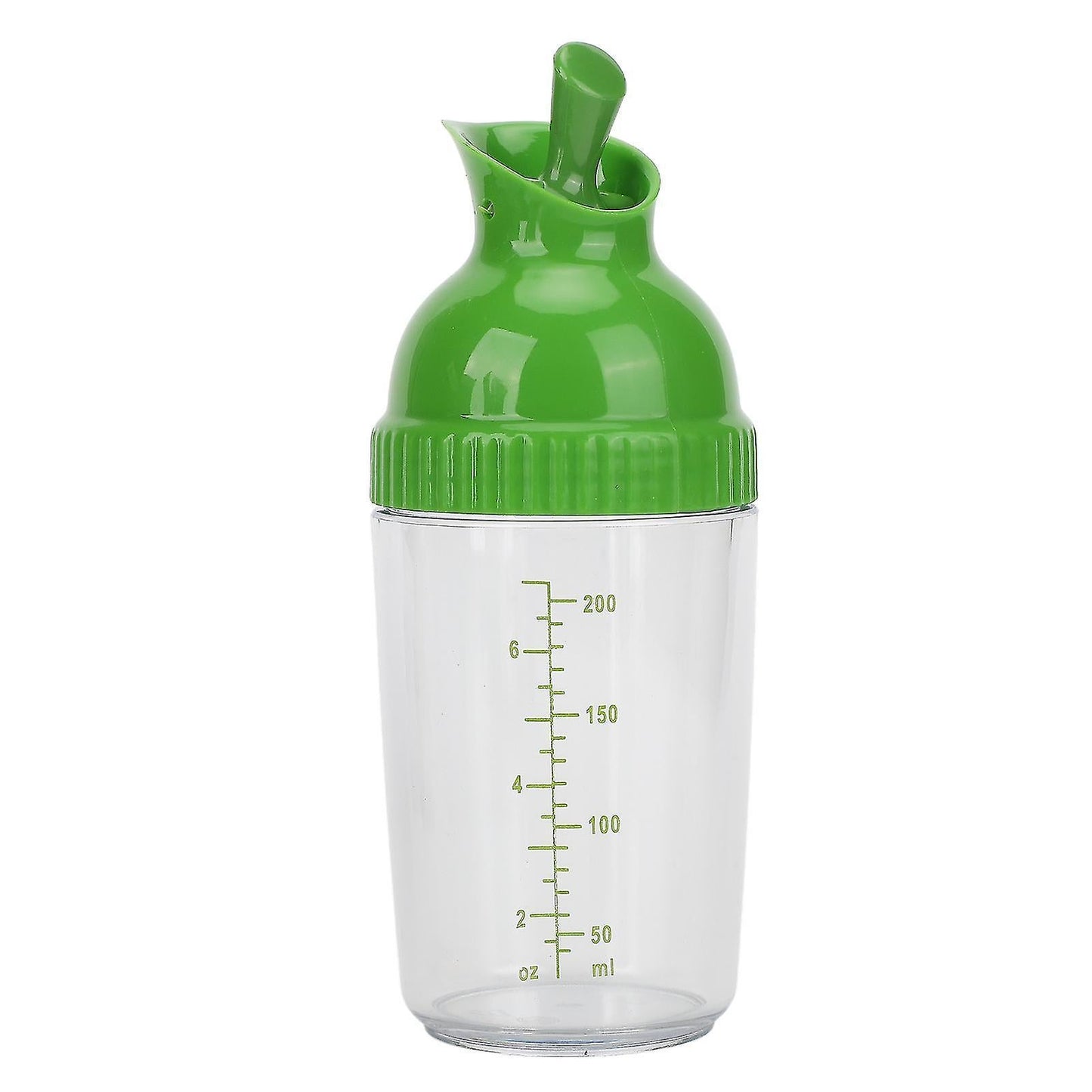 200ml Salad Dressing Shaker BPA Free Leakproof Jar with Lid Green V1263-JX-5946