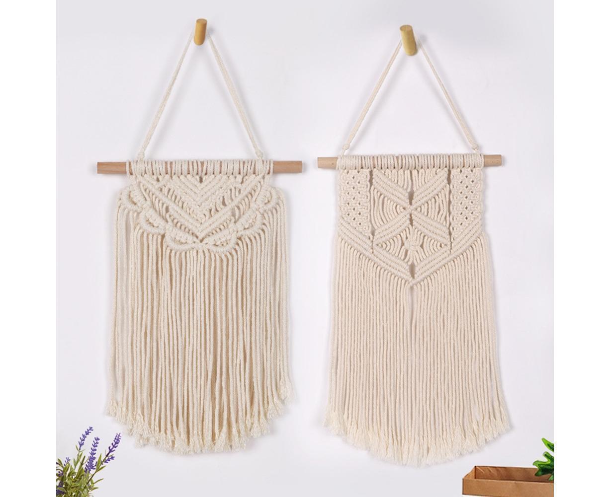 Boho Handwoven Wall Hanging Tassel Tapestry Craft Wedding Home Dorm Room Decor-6# V1263-JX-595